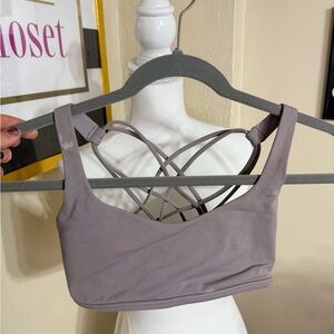lululemon athletica Strappy Back Bralette - Taupe Gray